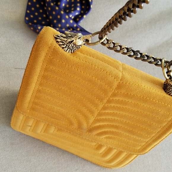 mustard chain bag